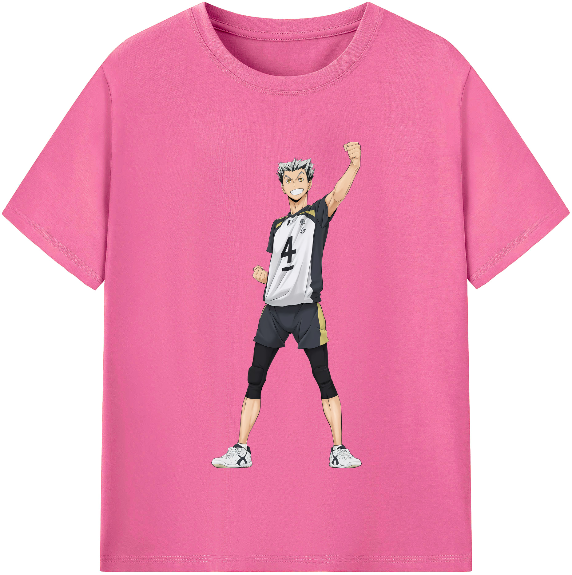 （画像用） ハイキュー!! Haikyu!! レディースカジュアルプリントTシャツ（綿100％）